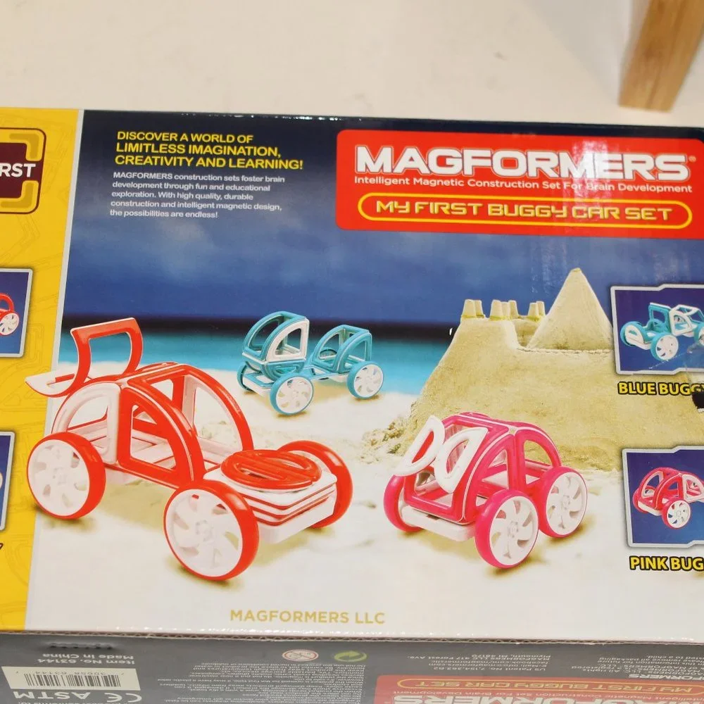 MAGFORMERS MAGNETIC CONSTRUCTION SET FOR KIDS YELLOW NEW